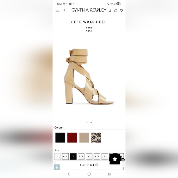 Cynthia Rowley Cece Wrap Sandal Size 7 NWT - Picture 2 of 10